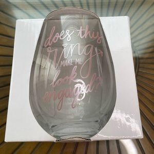 About Face Designs Wine Glass- 2019 - Does this ring make me look engaged? 💍
